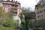 The bridge over the stream, Gorge Chauderon, Montreux, Switzerland.