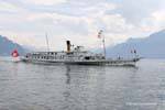Rhone, steam-boat SBB Vevey, Switzerland.