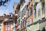 Color facades, Vevey, Switzerland.