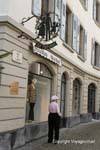 Shopping in the rue du Lac, Vevey, Switzerland.