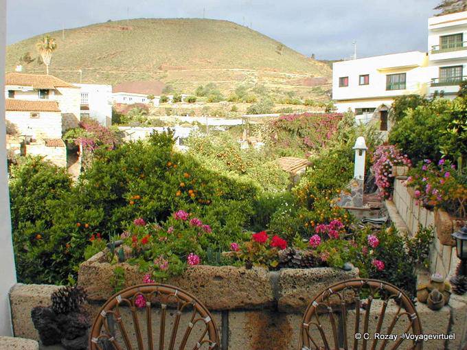 Light storm, view from the Casa Rural Granadilla, Tenerife