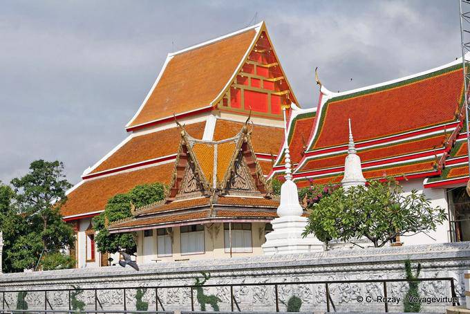 Shadows of deer, Wat Choeng Phanan, Ayutthaya - Thailand