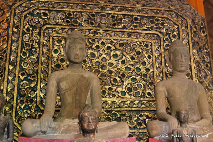 Siamese Buddhas, Wat Choeng Phanan, Ayutthaya - Thailand