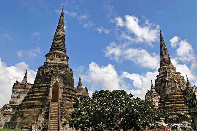 Ayutthaya, Wat Phra Sri Samphet, founded in the fifteenth century by King Borom Trai Lokanat - Thailand