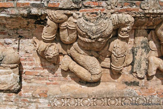 Rest of frieze, Wat Raj Burana, Ayutthaya - Thailand