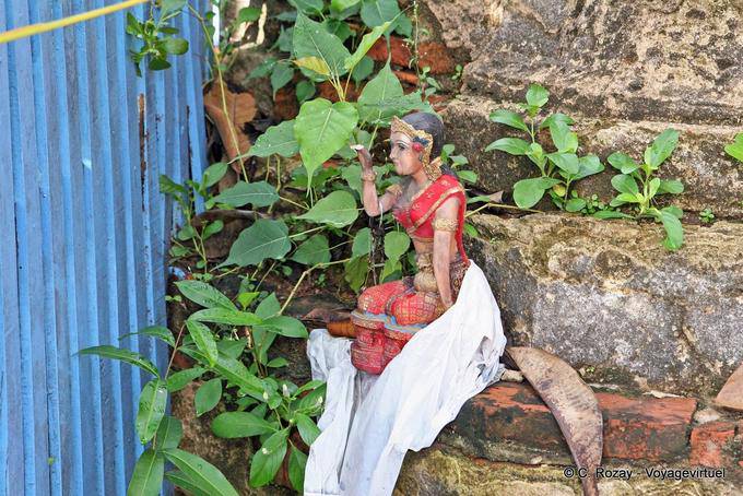 Statue on walking, Wat Yai Chai Mongkol, Ayutthaya - Thailand