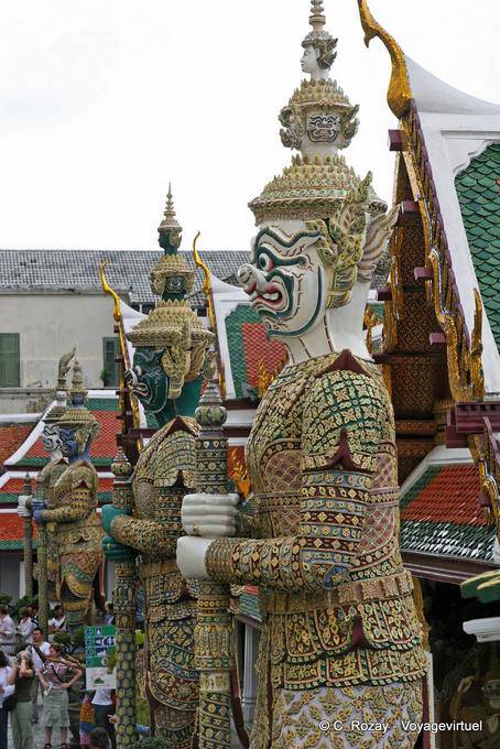 Thotsakhirithon guards, Wat Phra Kaew, Bangkok - Thailand
