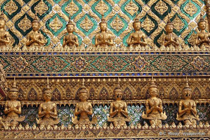 Outer panel from the Royal Pantheon, Wat Phra Kaew, Bangkok - Thailand