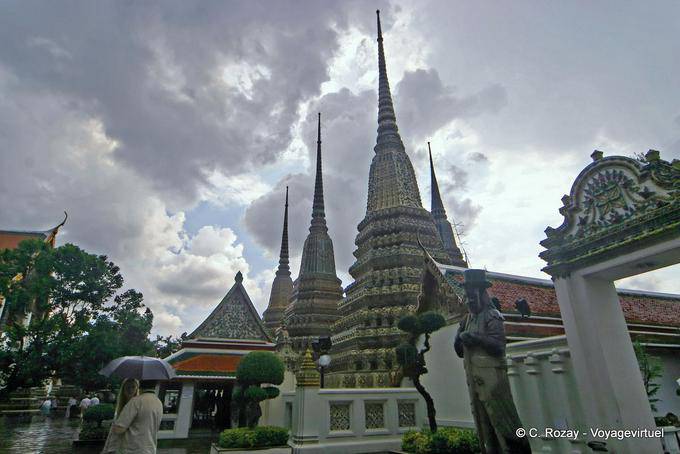 Stupas of Wat Phra Chettuphon, Bangkok - Thailand