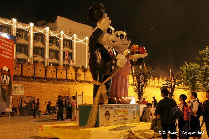 Figures of Loi Krathong Festival in Chiang Mai - Thailand