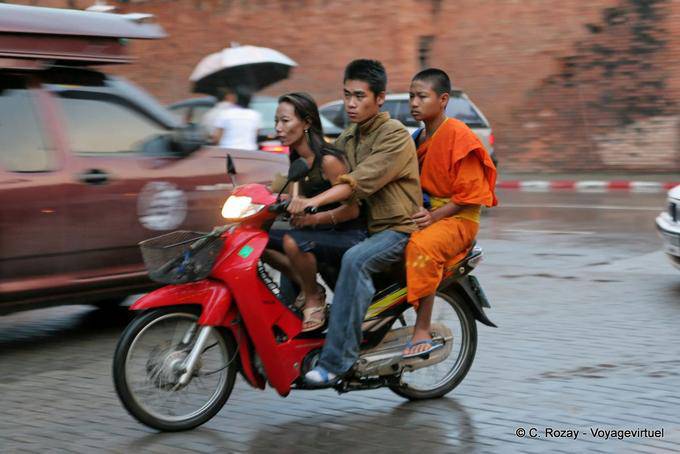Trio motorcycle, Chiang Mai - Thailand