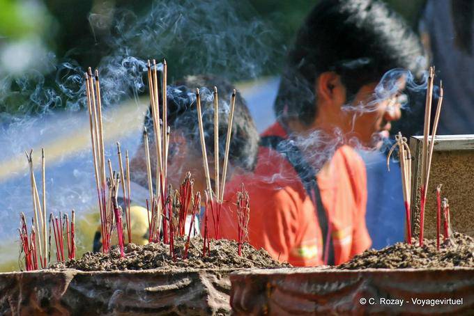Incense, Chiang Mai Temple - Thailand