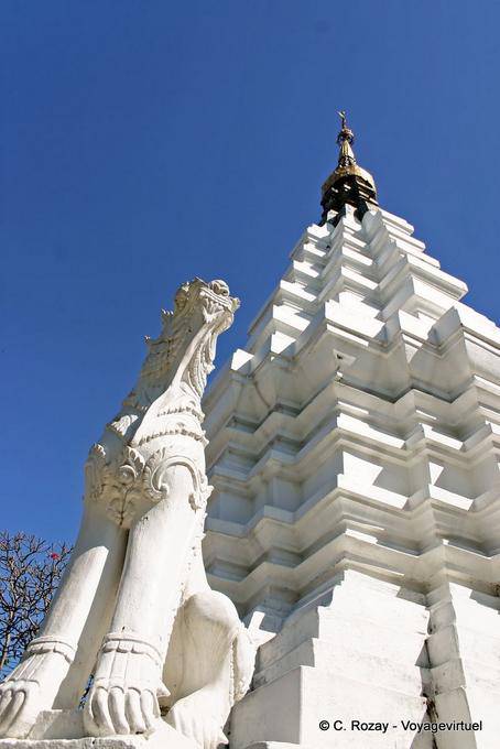 White Guard Wat Suan Dok, Chiang Mai Temple - Thailand