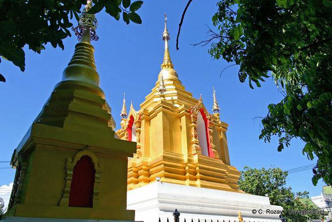 Stupa renovated Wat Sri Gerd, Chiang Mai Temple - Thailand