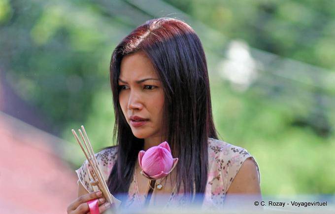 Prayer Face, Chiang Mai Temple - Thailand