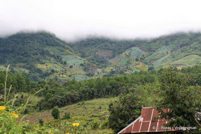 Hilly landscape of western Chiang Mai - Thailand