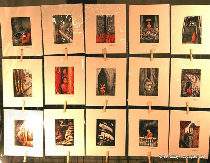 Images for sale at the night market, Chiang Mai - Thailand