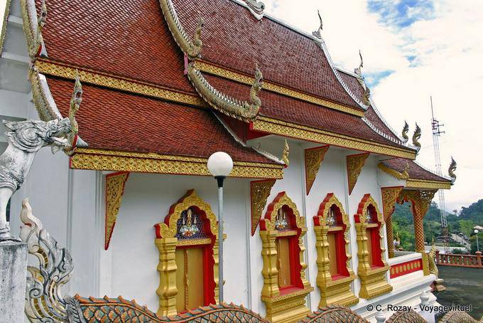 The temple of the mountain, side view, Chiang Mai Region - Thailand