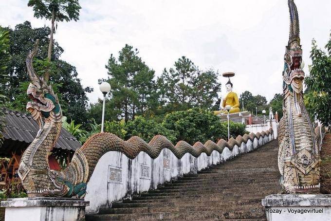 Ripples on a staircase Naga, Chiang Mai - Thailand