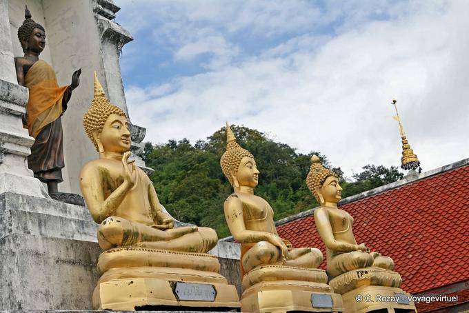 Buddhas in four different postures, Chiang Mai - Thailand
