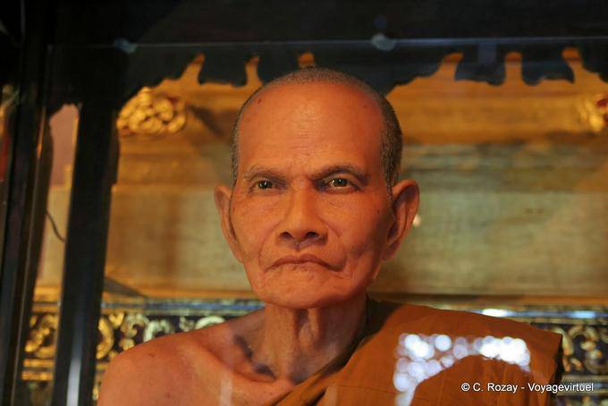 Wax statue of Ajahn Mun Bhuridatto, Wat Chedi Luang, Chiang Mai - Thailand