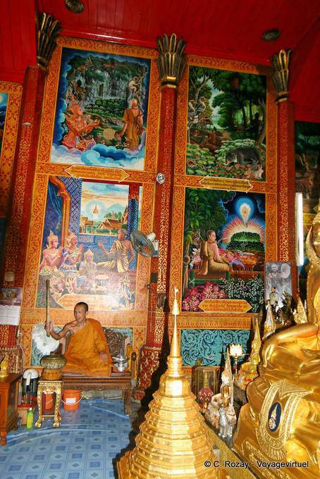 Interior murals, Wat Doi Suthep, Chiang Mai - Thailand
