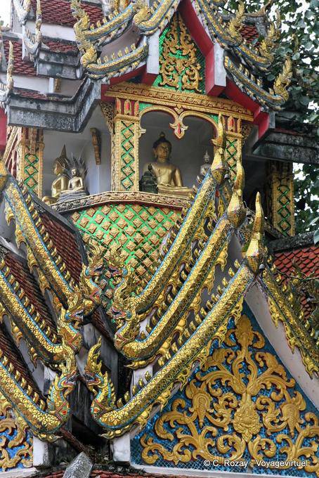 Complicated religious aesthetics, Wat Doi Suthep, Chiang Mai - Thailand