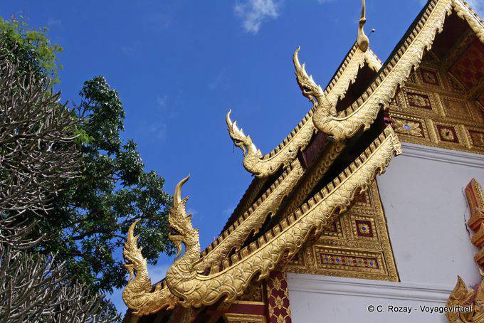 Roof Nagas, Wat Doi Suthep, Chiang Mai - Thailand