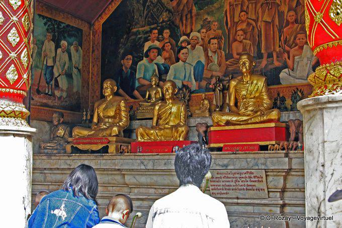 Trio holy men, Wat Doi Suthep, Chiang Mai - Thailand
