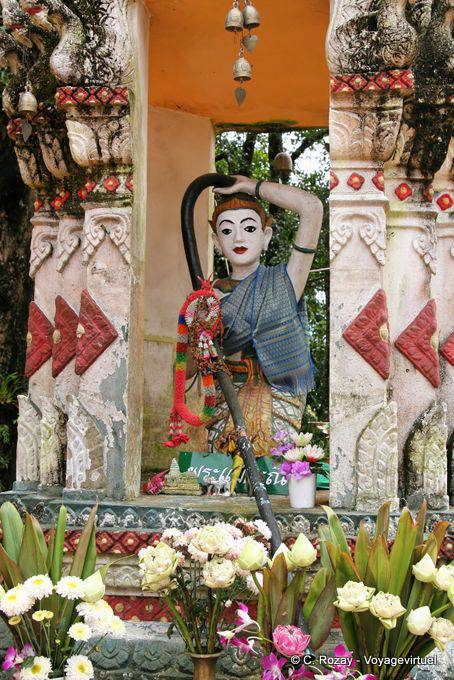 Statue in the bells, Wat Doi Suthep, Chiang Mai - Thailand