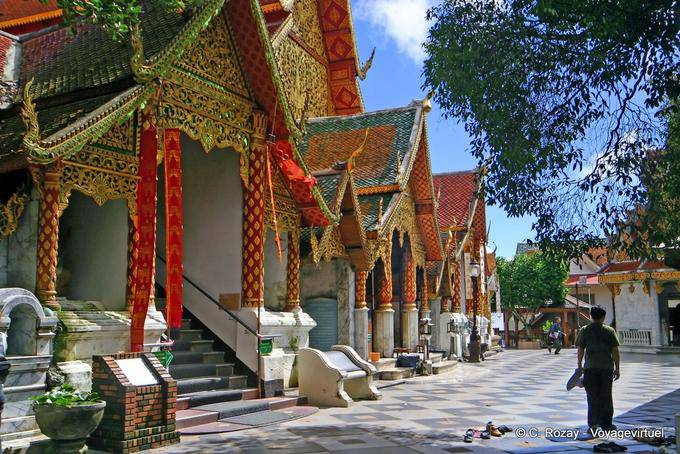 On the upper terrace, Wat Doi Suthep, Chiang Mai - Thailand