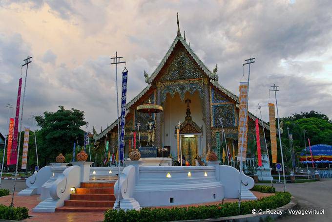 The exterior of the Wihan Luang, Wat Phra Singh, Chiang Mai - Thailand