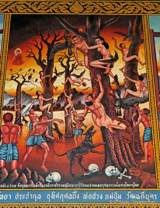 Hunting representation to man, Wat Phra Singh, Chiang Mai - Thailand