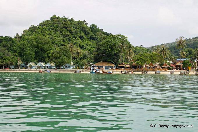 Partial view of the Long Beach, Koh Phi Phi - Thailand