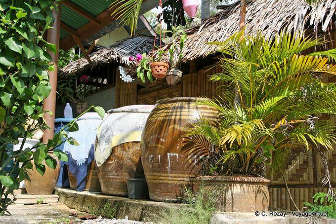 Jars in the village of Ton Sai, Koh Phi Phi - Thailand