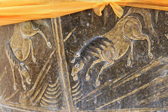 Painted horses, Wat Phra That Lampang Luang - Thailand