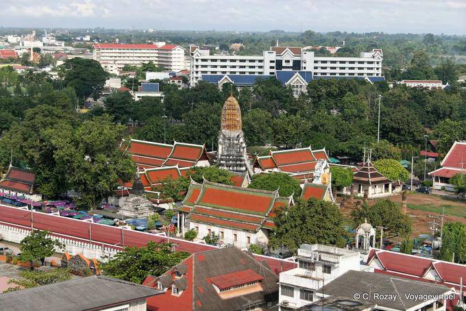Panorama Phra Sri Rattana Wat Mahathat, Phitsanulok - Thailand