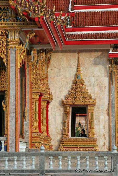 Decorative harmony of Wat Chalong, Phuket - Thailand