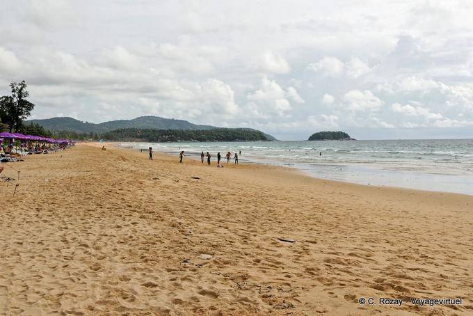 The large sandy beach of Patong, Phuket - Thailand