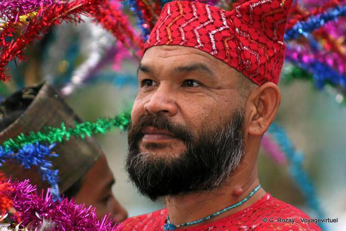 Man with beard, Festival Patong, Phuket - Thailand