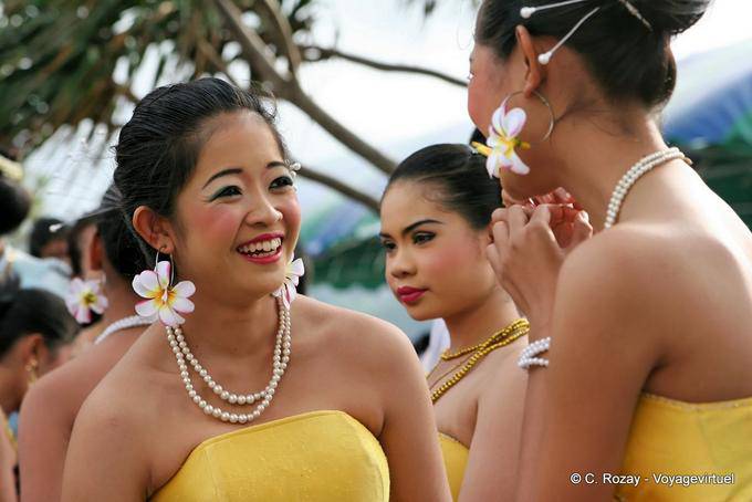 Female rejoicing Festival Patong, Phuket - Thailand