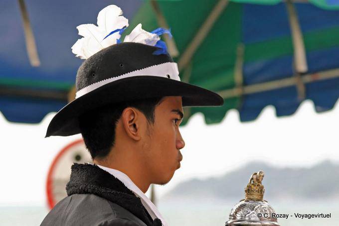 Young man in hat, Festival Patong, Phuket - Thailand