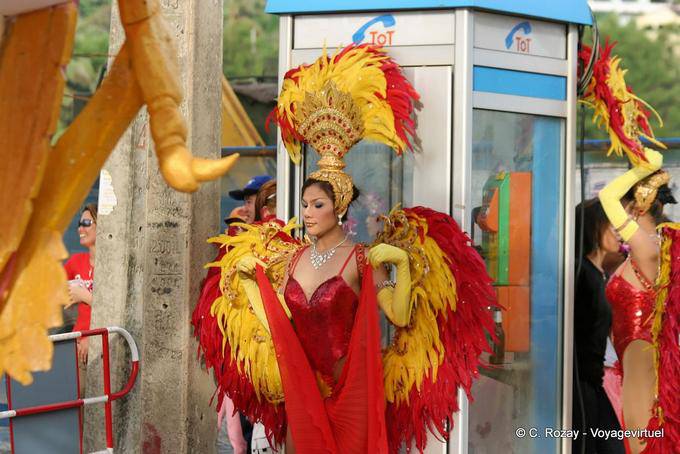 The beautiful feathered, Festival Patong, Phuket - Thailand