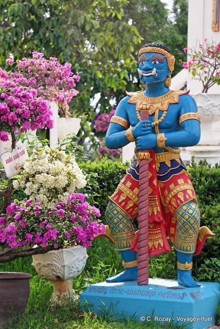 Dvarapala blue club, Patong, Phuket Temple - Thailand