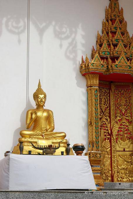 Buddha at the entrance of Wat Suwan Khiri Wong, Patong, Phuket Temple - Thailand