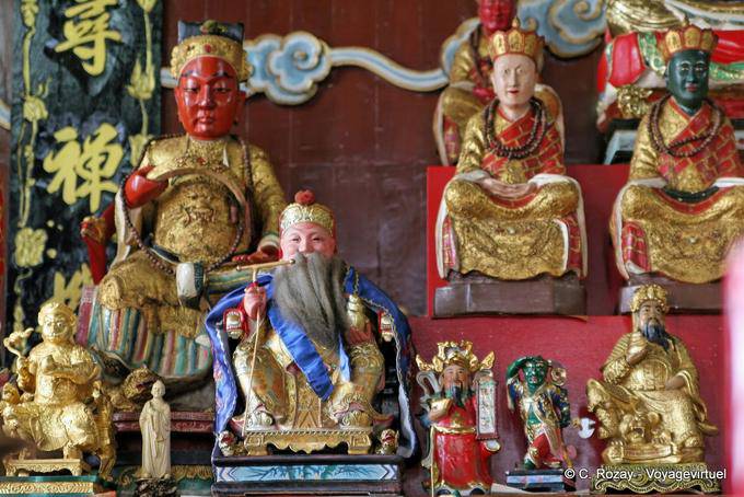 Figures in the Chinese temple, Phuket Town Gypsy - Thailand