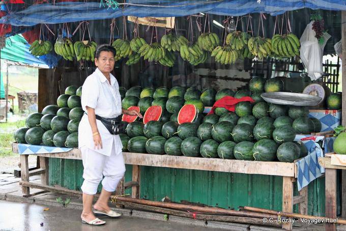 The market watermelons, Phuket Town Gypsy - Thailand