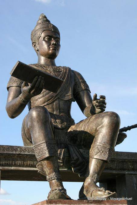 Statue of King Ramkamhaeng Monument, Sukhothai - Thailand