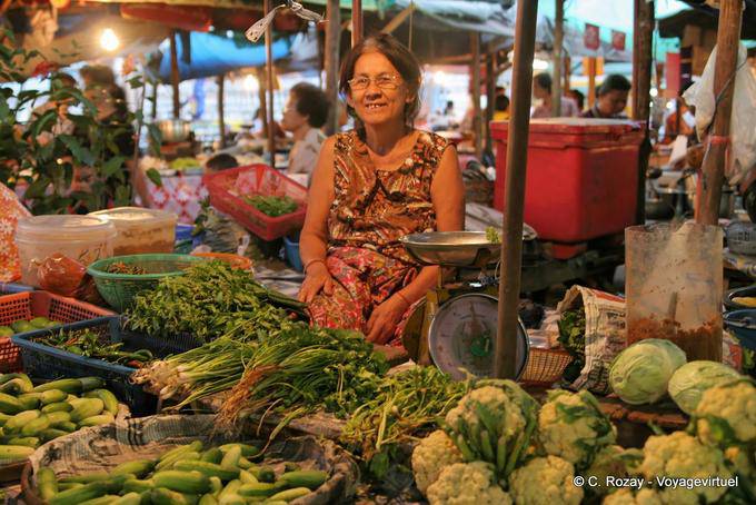 The market for glasses, Sukhothai - Thailand