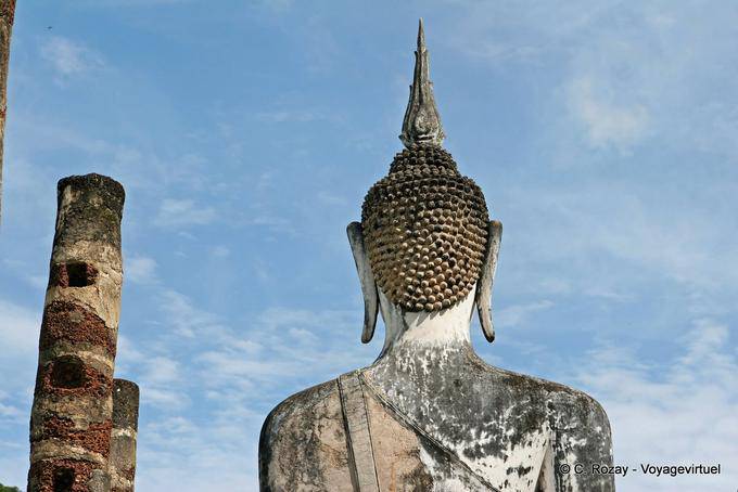 The small vihan, rear view, Sukhothai, Wat Mahathat - Thailand